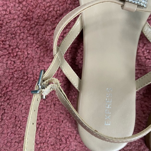 Express | Tan Rhinestone Sandals - Picture 5 of 5